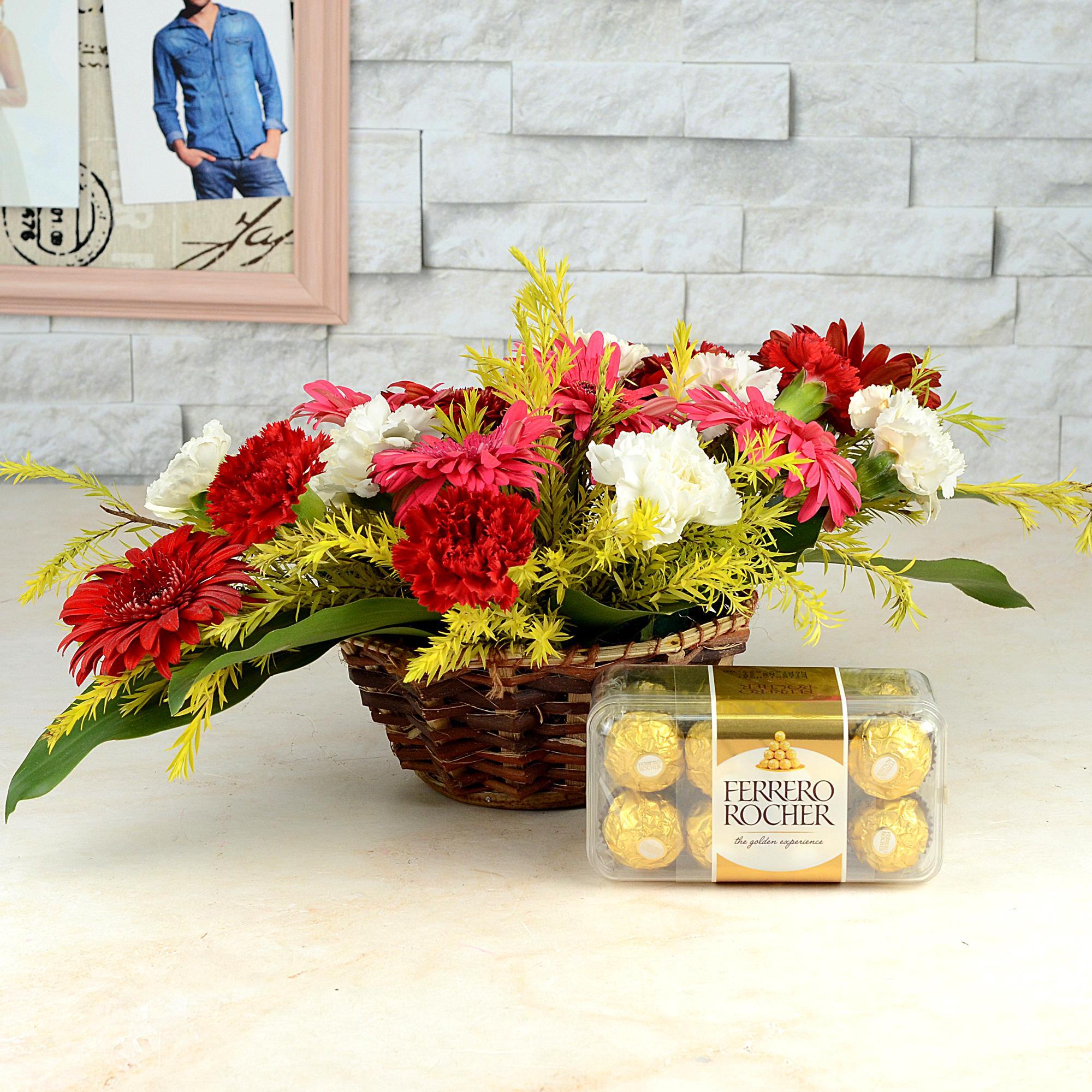 Flower & Chocolate Hamper 