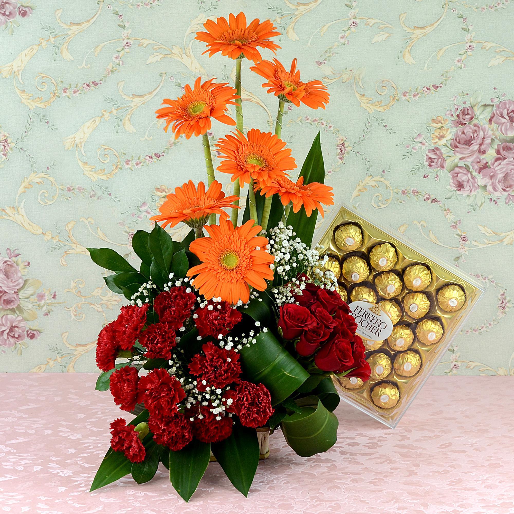 Colourful Bouquet & Ferrero