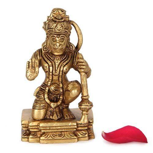 Brass Hanuman Idol - YuvaFlowers