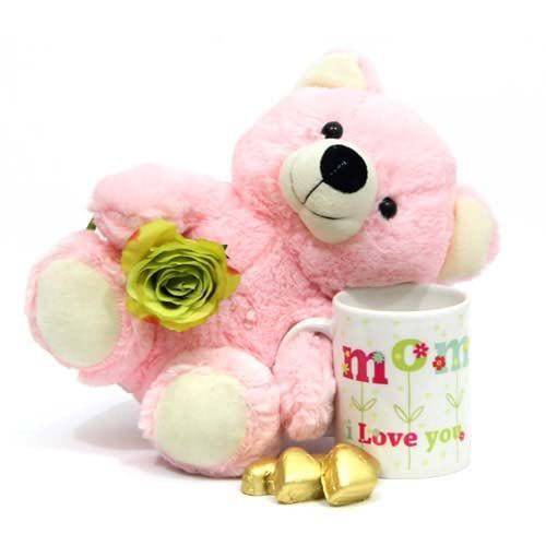 Chocolate Mug Teddy Combo - YuvaFlowers