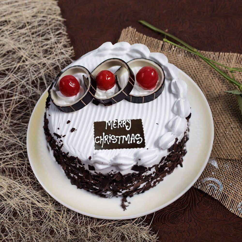 Chocolicious Christmas Black Forest Cake - YuvaFlowers