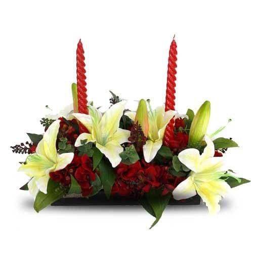 Christmas Flower Arrangement - YuvaFlowers