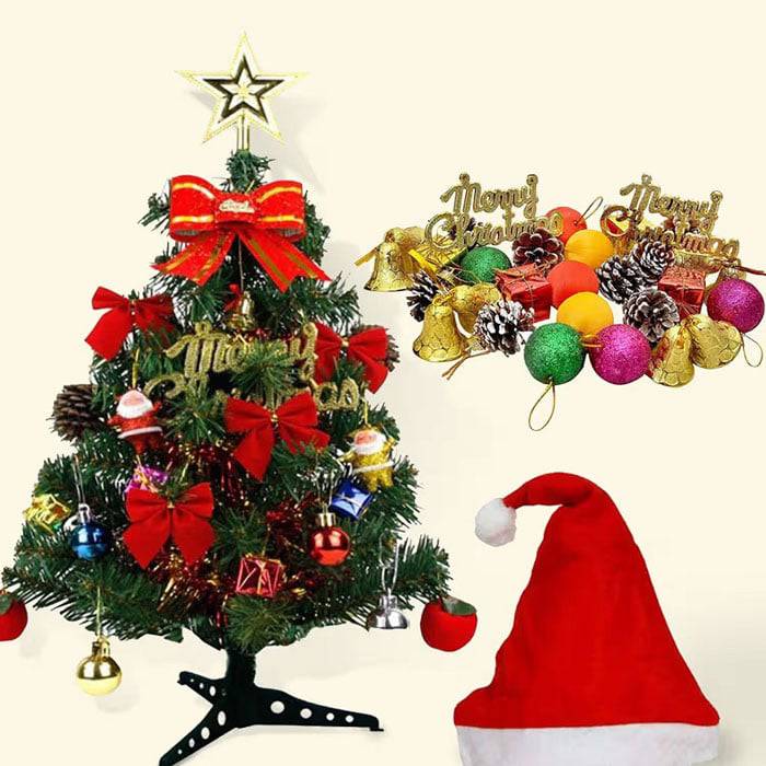 Christmas Tree With Decorative Items - YuvaFlowers