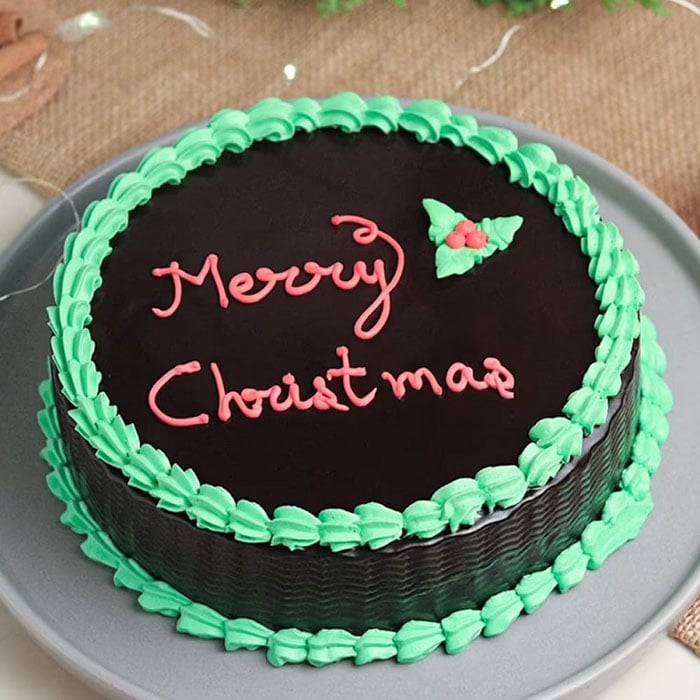 Christmas Truffle Cake - YuvaFlowers