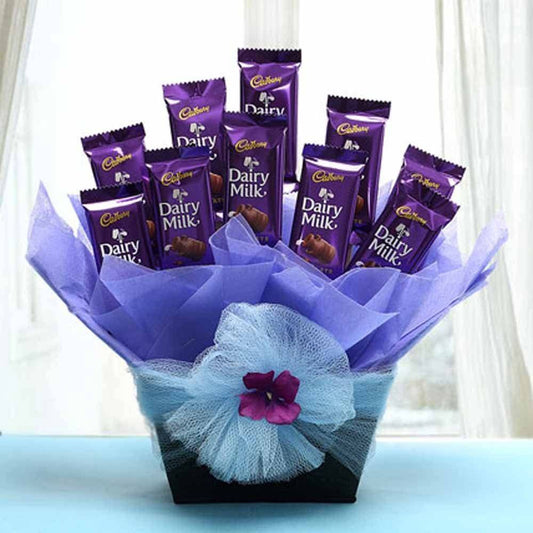 Dairy Milk Hamper - YuvaFlowers