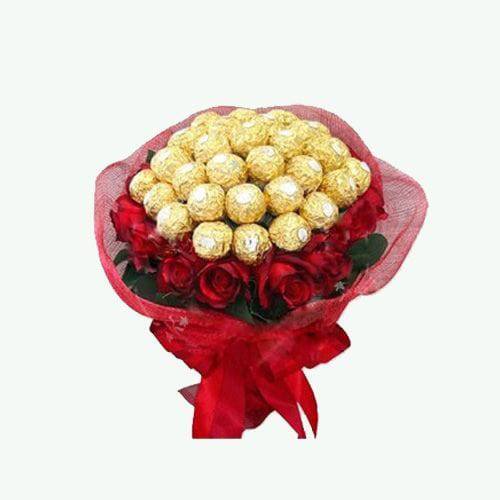 Deep Love Chocolate Bouquet - YuvaFlowers