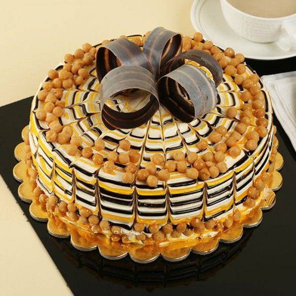 Exotic Butterscotch Cake Yummilicious - YuvaFlowers