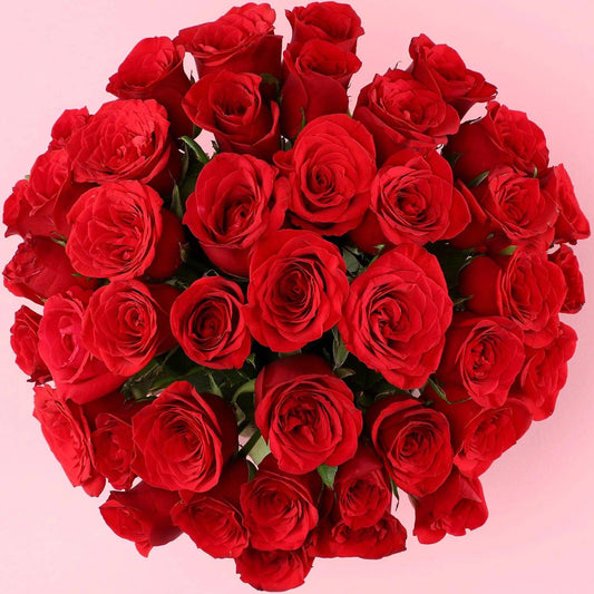 Extravagant 40 Red Roses Arrangement - YuvaFlowers