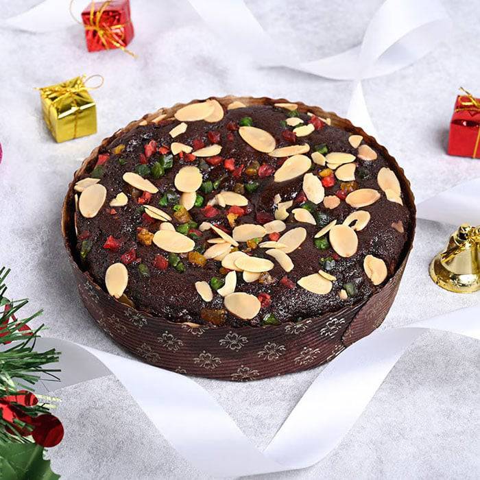 Flavoursome Christmas Plum Cake (400 gm) - YuvaFlowers