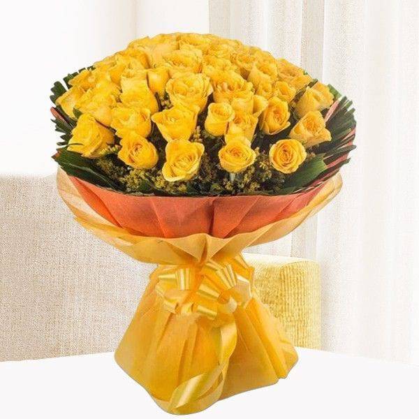 Glorious Sunrise Yellow Roses - YuvaFlowers