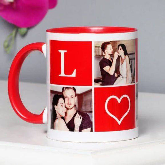 Heart To Heart Personalized Mug - YuvaFlowers