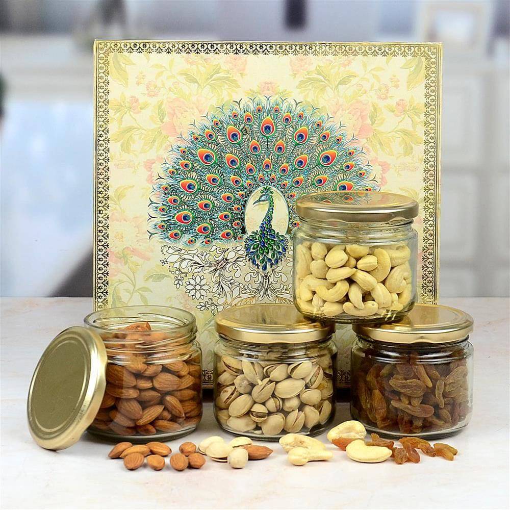 Heritage Diwali Dry fruits Box - YuvaFlowers