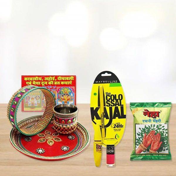 Karwa Chauth Thali Combo - YuvaFlowers