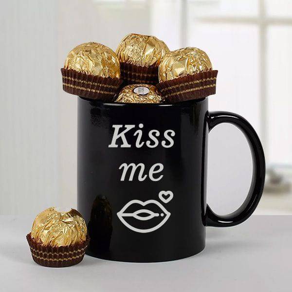 Kiss Me Chocolate Hamper - YuvaFlowers