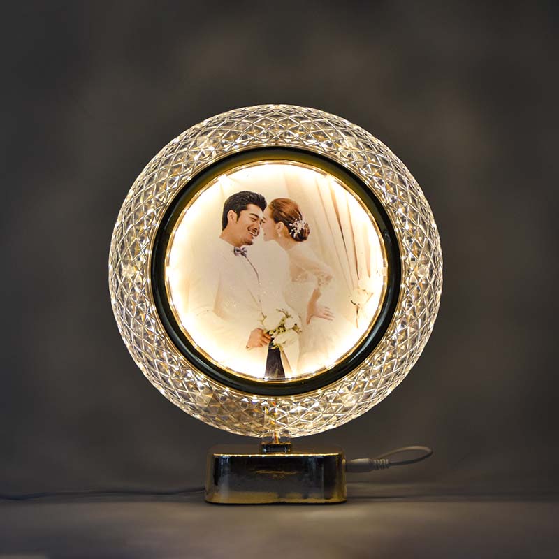 Led Crystal Light Photo Frame Lamp - YuvaFlowers