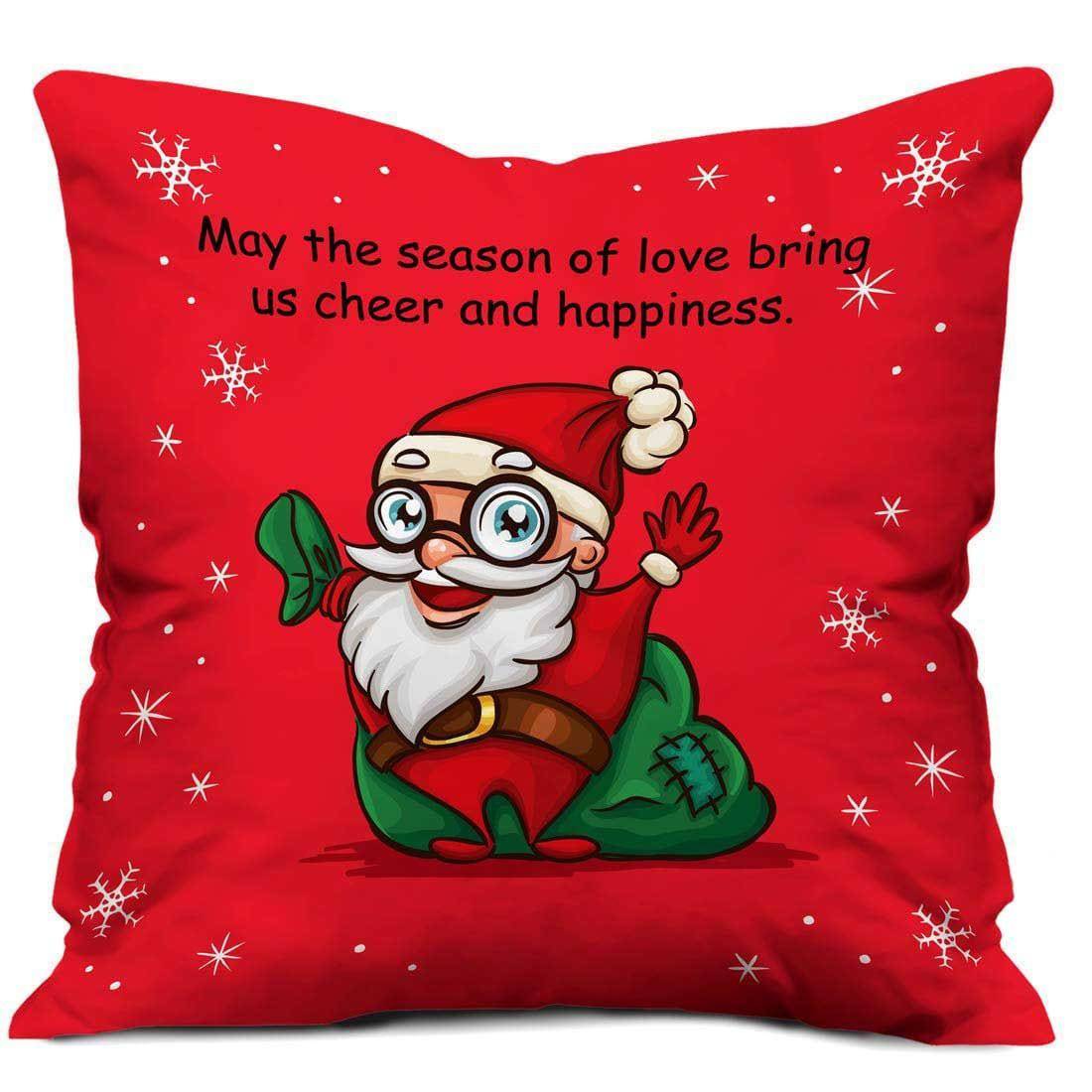 Merry Christmas Cushion V7 - YuvaFlowers