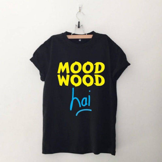 Mood Wood Hai Half Sleeve T-Shirt - YuvaFlowers