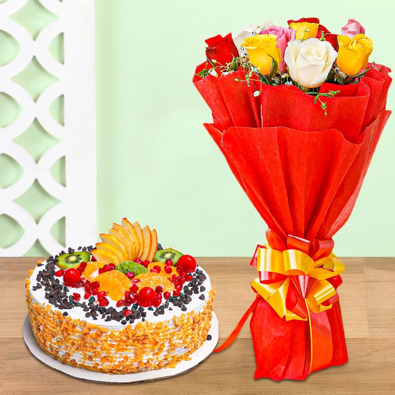 My Sweet Bouquet With Cake