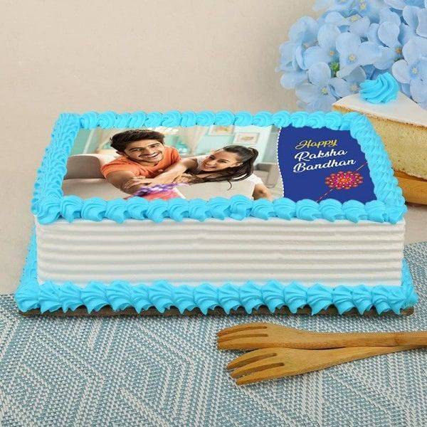 Rakhi Photo Cake - YuvaFlowers