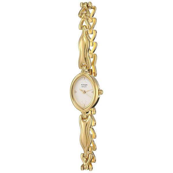 Titan Raga Analog Silver Dial Womens Watch-NL2370YM03 - YuvaFlowers