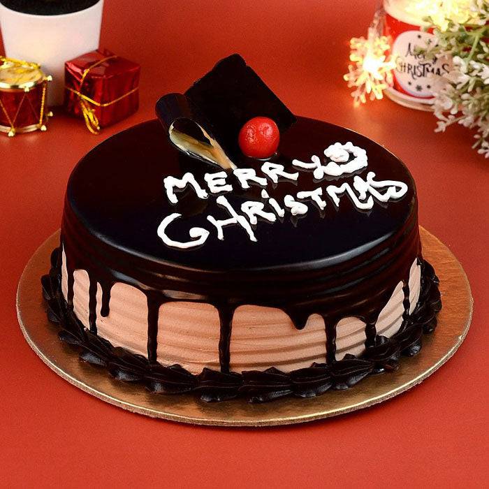 Truffle Xmas Cake 1/2 Kg - YuvaFlowers